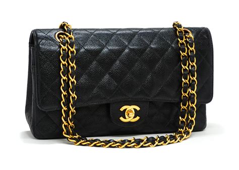 chanel cc small black vintage shoulder bag|authentic Vintage Chanel bags.